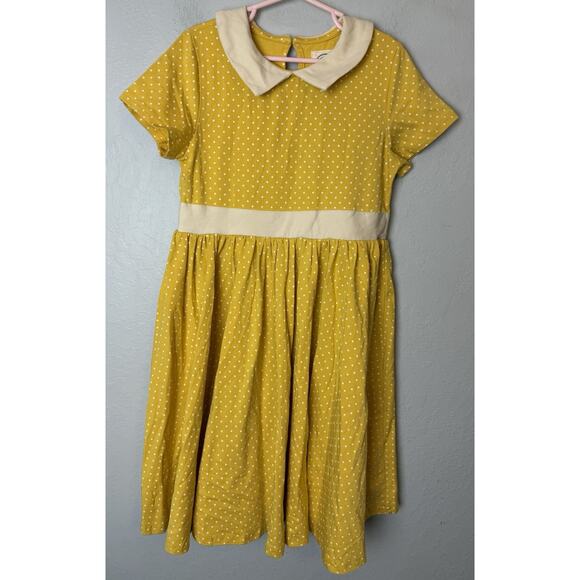 Taylor Joelle Belle Princess Jersey Play Dress Size 10 Girls Yellow Gold - Picture 1 of 3